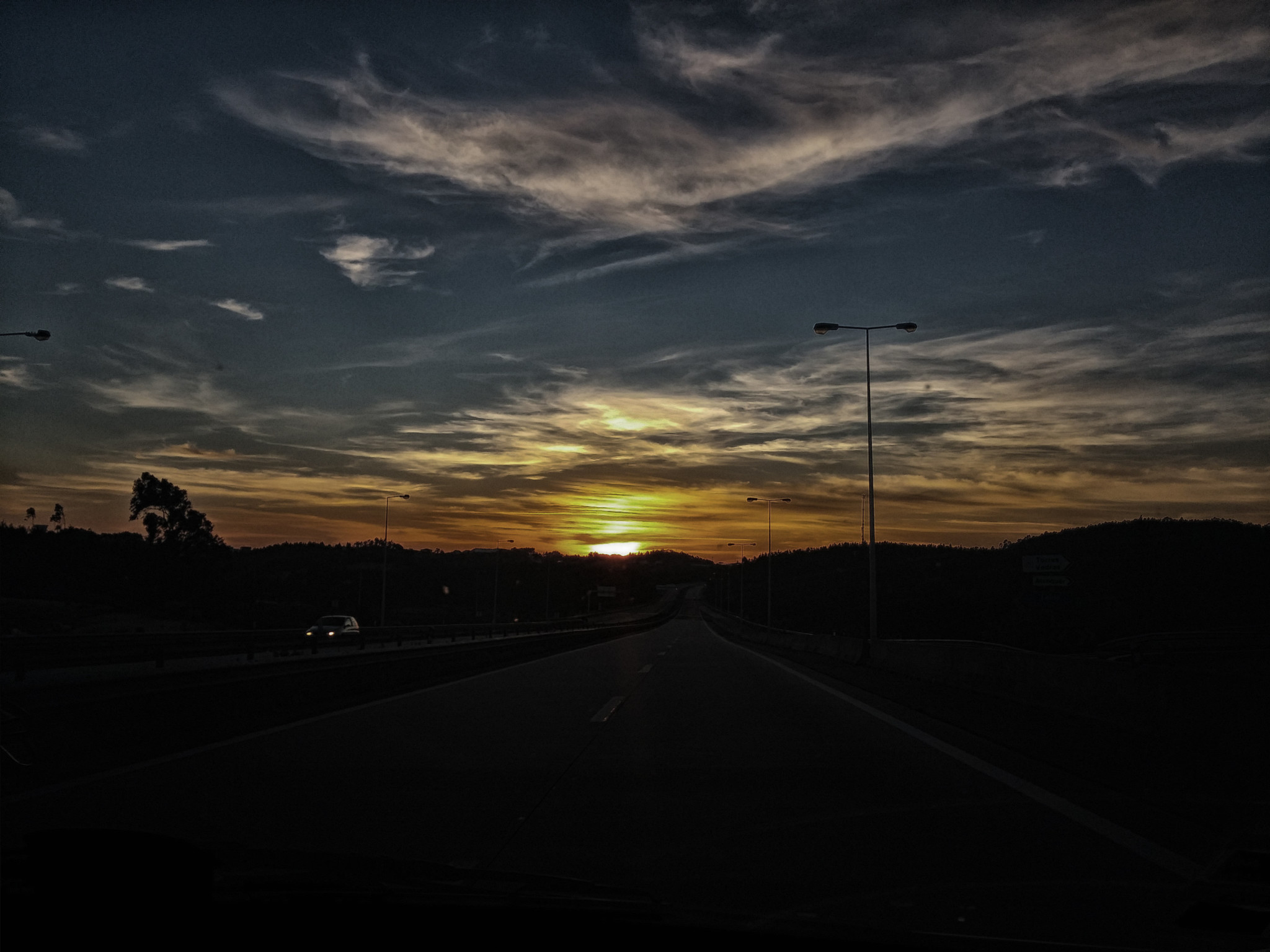 highway-sunset